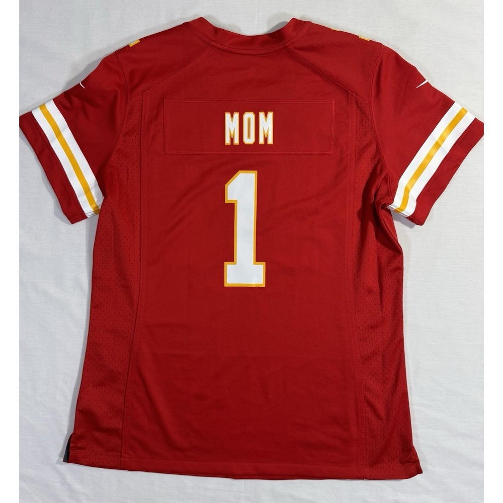 Nike Kansas City Chiefs #1 Mom Red Jersey Womens XL‎ Home Patch NFL